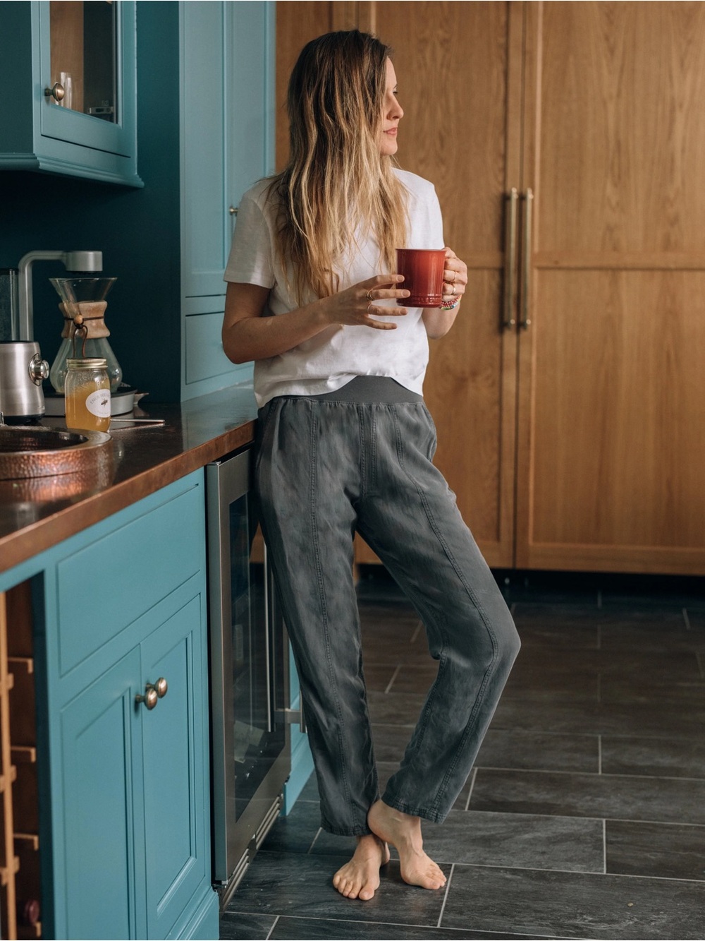 Faherty Arlie Pant, Faded Black, XS